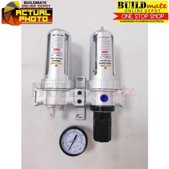 CRESTON Air Filter Regulator Lubricator 150PSI 1/4" NPT FR-9002