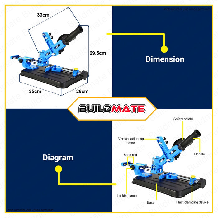 FUJIMA Sliding Angle Grinder Stand Cutting Machine Table Saw With Slide Handle •BUILDMATE• FT-SAGS02