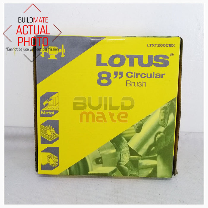 LOTUS 8" Metal Circular Brush LTXT200CBX •BUILDMATE•