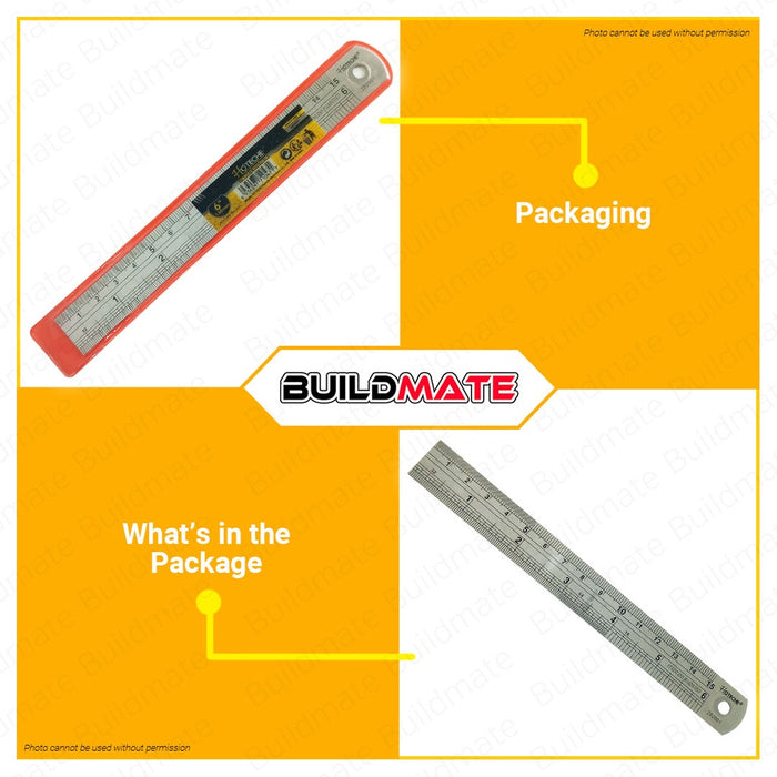 Hoteche Stainless Steel Ruler Rangefinder 6" inches HTC-282001 •BUILDMATE•