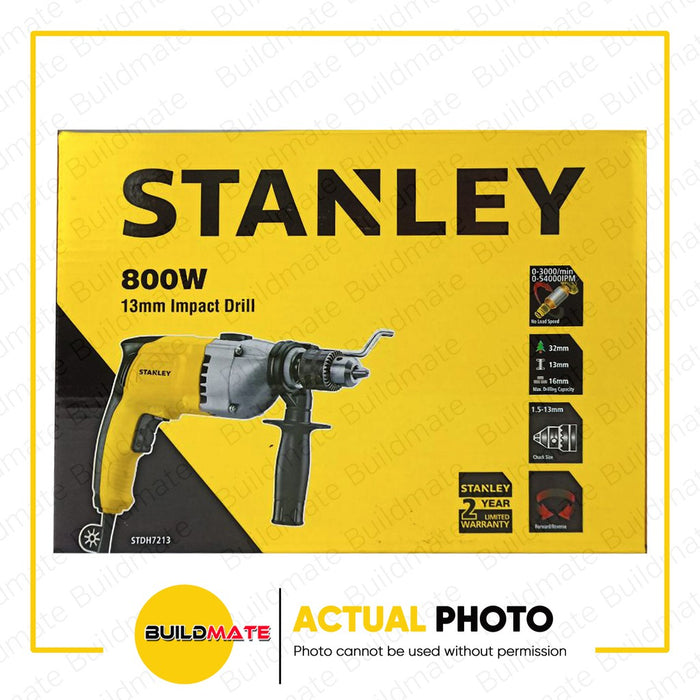 STANLEY Percussion Impact Drill 800W STDH7213A-B1 •BUILDMATE• SPT