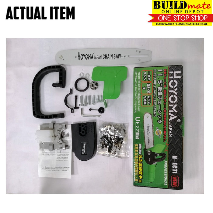 [BUNDLE] POWERHOUSE Angle Grinder 800W PLUS HOYOMA Chainsaw Adaptor 11.5" •BUILDMATE•