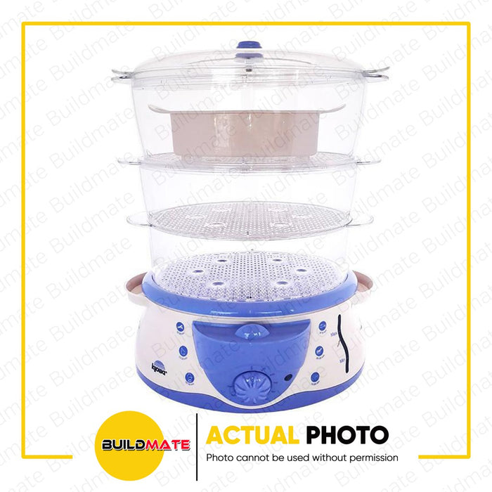 KYOWA Automatic Electric Steamer Steam 800W 3 Layers with Water Refill Facility KW1901 •BUILDMATE•