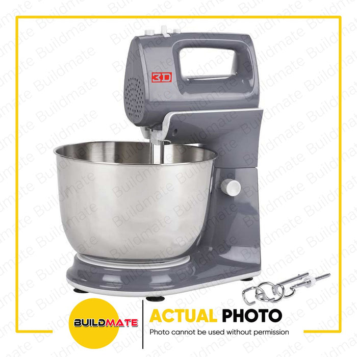 3D Electric Stand Mixer 4L with Stainless Bowl MX-300SMS •BUILDMATE•