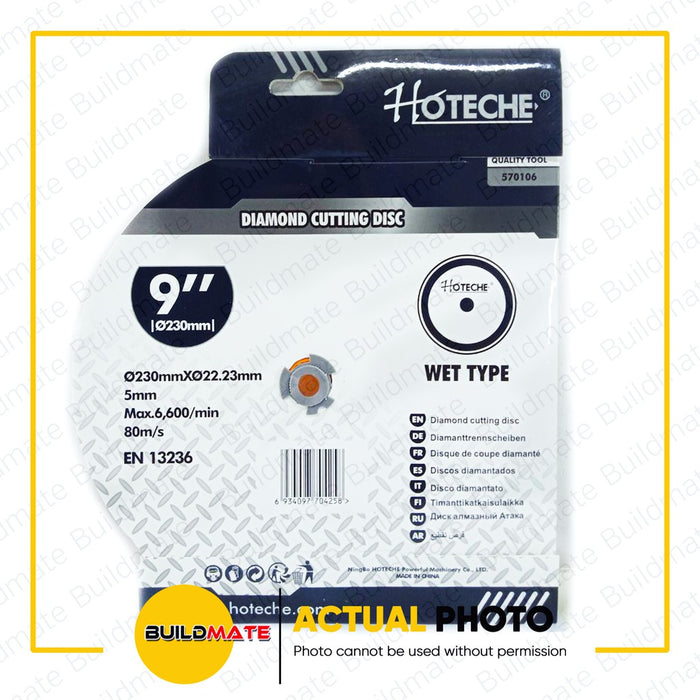 HOTECHE Diamond Cutting Disc 9" Wet Type 570106 •BUILDMATE•