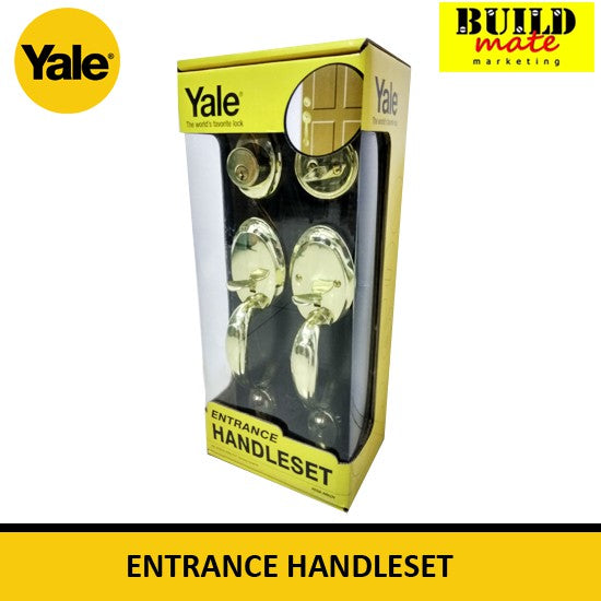 YALE Entrance Door Knob Handleset Lock Set DH5588 US3 •BUILDMATE•