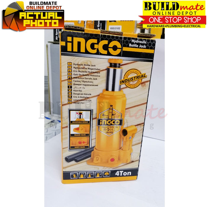INGCO Hydraulic Bottle Jack 4 TONS HBJ402  •BUILDMATE• IHT