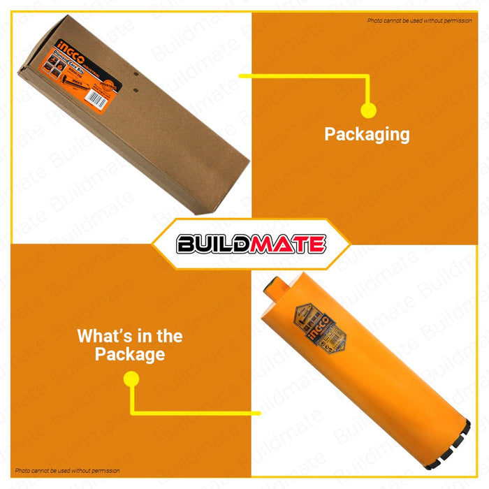 INGCO Diamond Core Bits 122mm Wet Concrete Cutting M22 x 2.5 DCB581228 AUTHENTIC •BUILDMATE•