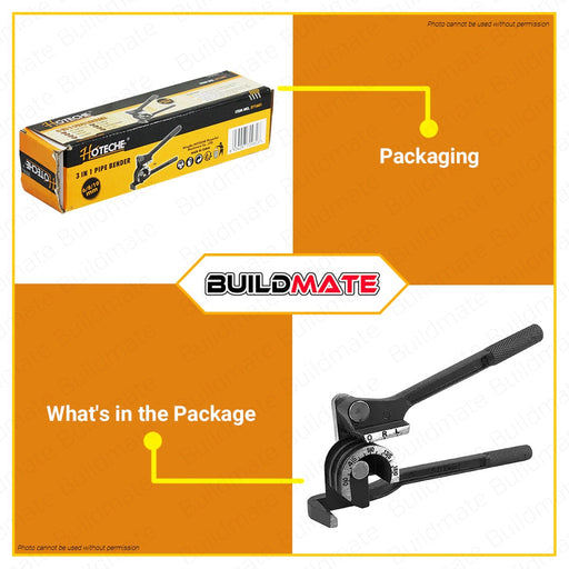 Hoteche Pipe Bender 3in1 6/8/10mm HTC-271601 •BUILDMATE•