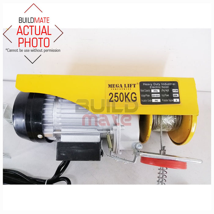MEGA 250KG Heavy Duty Industrial Electric Hoist PA250 •BUILDMATE•