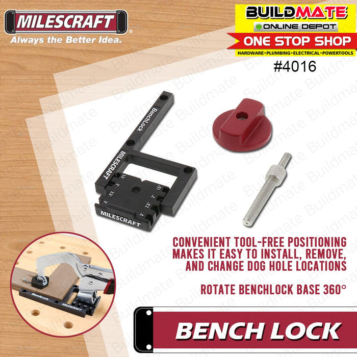 MILESCRAFT Bench Lock #4016 •BUILDMATE•