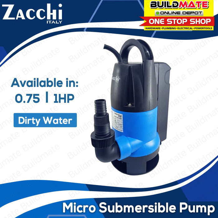 ZACCHI Micro Submersible Pump Dirty Water •BUILDMATE•