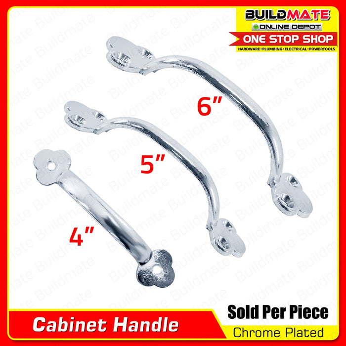 Chrome Plated RDR Cabinet Drawer Handle #4 | #5 | #6 Door Drawer Pull Hardware Furniture Kitchen Wardrobe Cabinet Knobs •BUILDMATE•