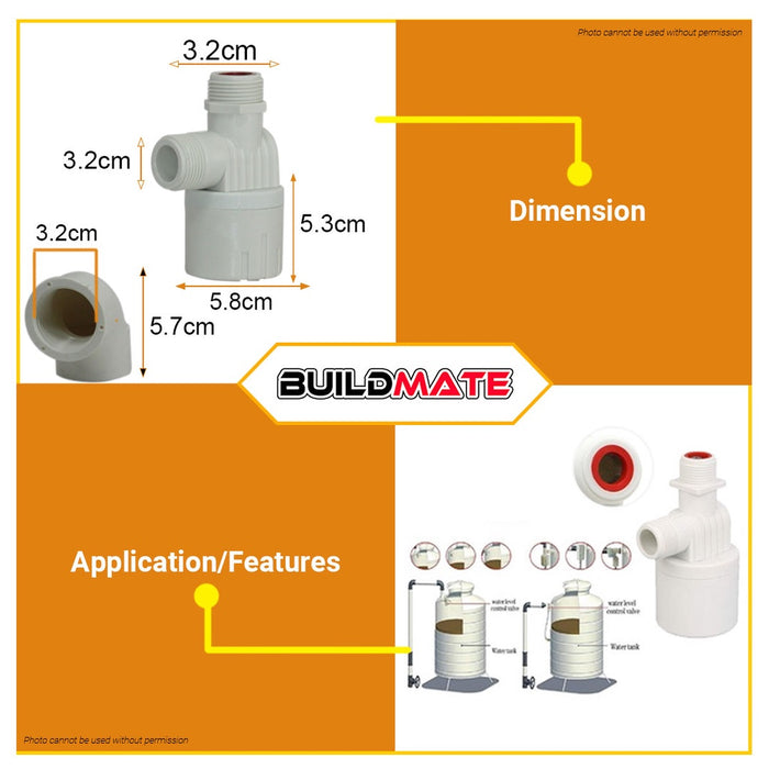 CXZTCL (Inside Type TOP INLET) Automatic Water Level Control Float Valve Switch •BUILDMATE•