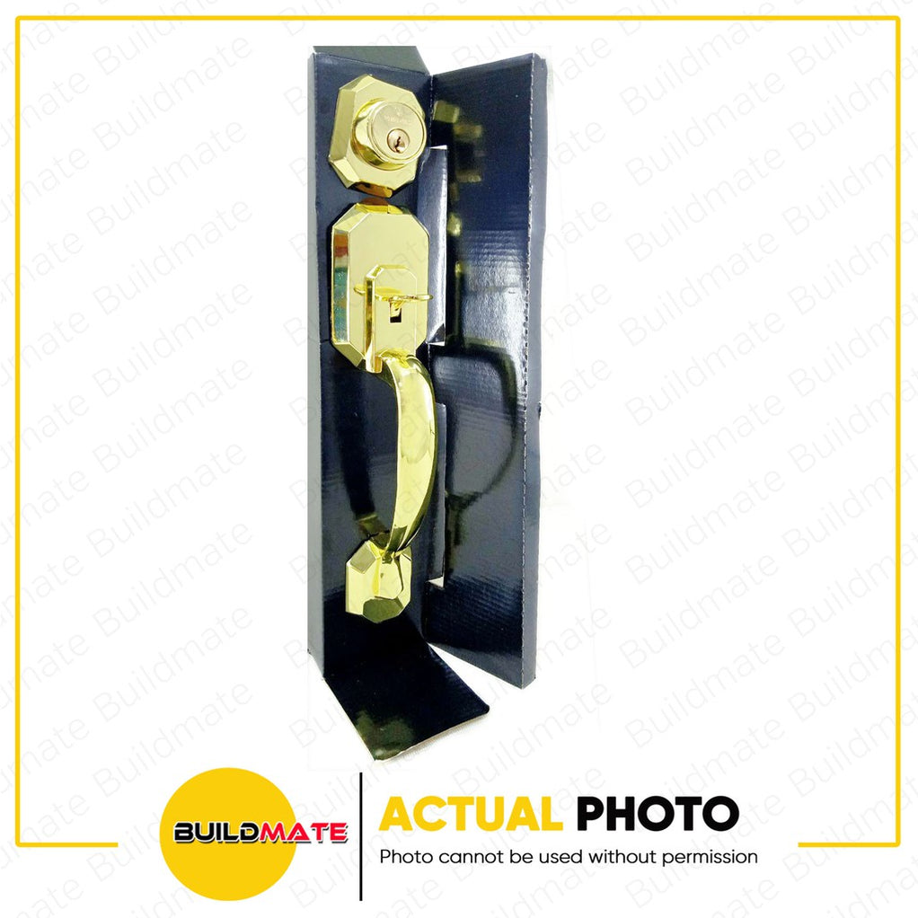 BUILDMATE Powerhouse PRO SERIES Entrance Handle Set PH8011ABET Antique ...
