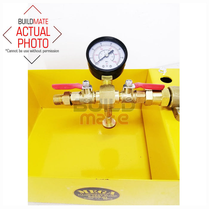 MEGA Hydraulic Pressure Hand Test Pump 500PSI MHTP500 •BUILDMATE•