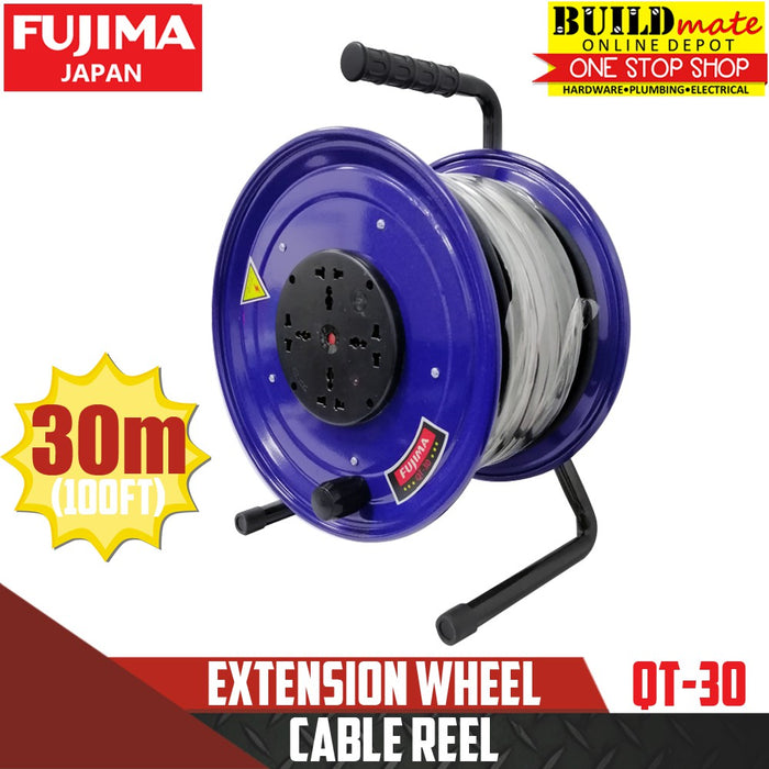 Fujima Extension Wheel Cable Reel 30METERS QT-30 NEW!