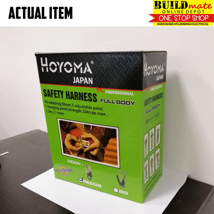 Hoyoma Safety Harness FULL BODY w/Hook Medium/Big
