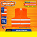 WADFOW Reflection Vest Orange | Yellow [SOLD PER PIECE] 5cm XL Safety Vest Polyester •BUILDMATE WHT