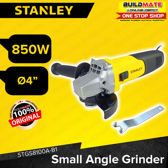 STANLEY Small Angle Grinder 4" 850W STGS8100A-B1 •BUILDMATE• SPT