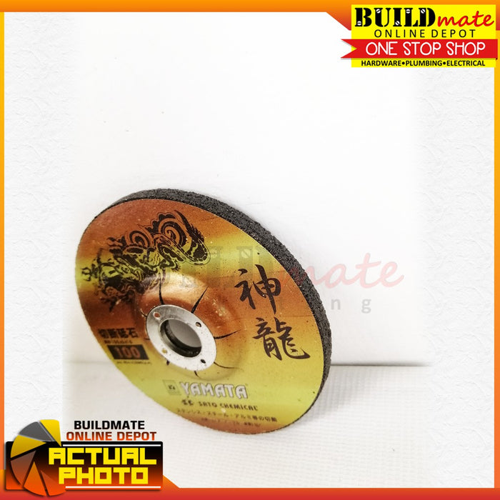 YAMATA (25PCS) Grinding Disc 4" for Metal 100 x 6 x 16mm •BUILDMATE•