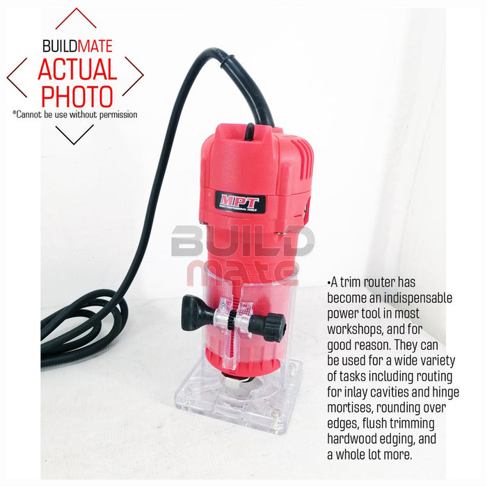 MPT Laminate Palm Router / Trimmer 500W 6mm MLT5003 Most Professional Tools •BUILDMATE•