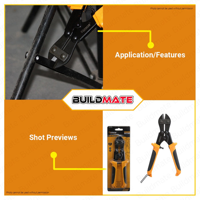 Hoteche Mini Bolt Pincer Pliers 8" inches HTC-130401 •BUILDMATE•