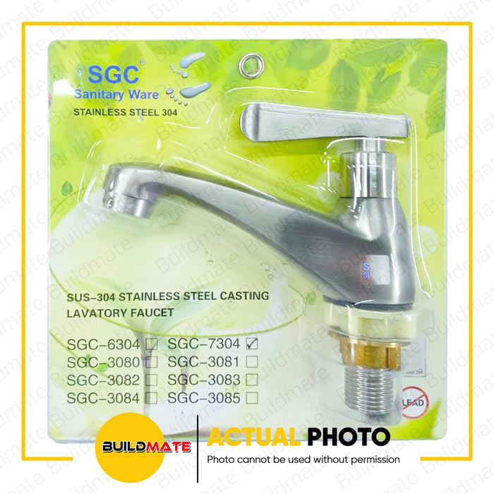 S.G.C. Stainless Steel Lavatory Faucet SUS304 S.G.C.-7304 •BUILDMATE•