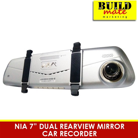 NIA 7" Dual Rearview Mirror Dashcam Car Recorder