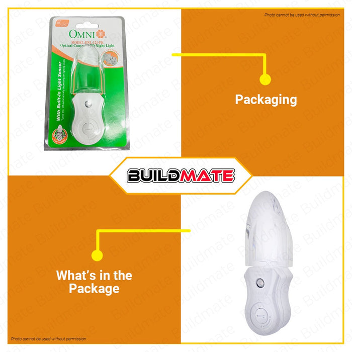OMNI Optical Control LED Night Light DNL-121-PK •BUILDMATE•
