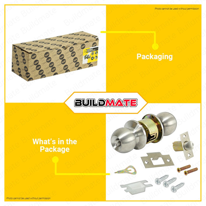 YALE Stainless Steel Loose Series Privacy Function Knobset Door Knob #CA4142 US32D Box 100% ORIGINAL