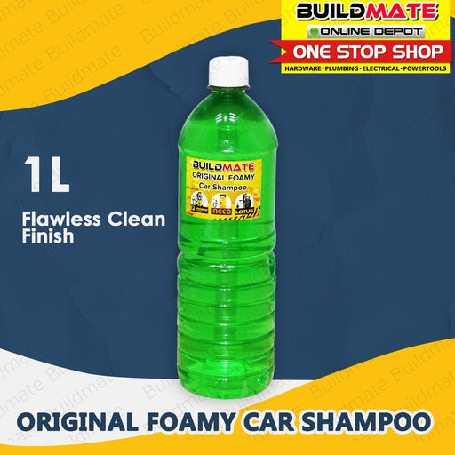 BUILDMATE Original Foamy Car Shampoo 1Liter Foaming Car Wash Shampoo Car Wash Soap Car Cleaner Car Foam Shampoo •