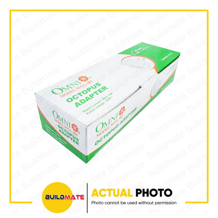 [WHOLESALE] BUILDMATE Omni 12PCS/BOX Octopus Adapter Triple Flat Tap to Flat Pin 10A 250V 3 Way Wall Tap Outlet Splitter AC Plug Adapter Socket WOA-003