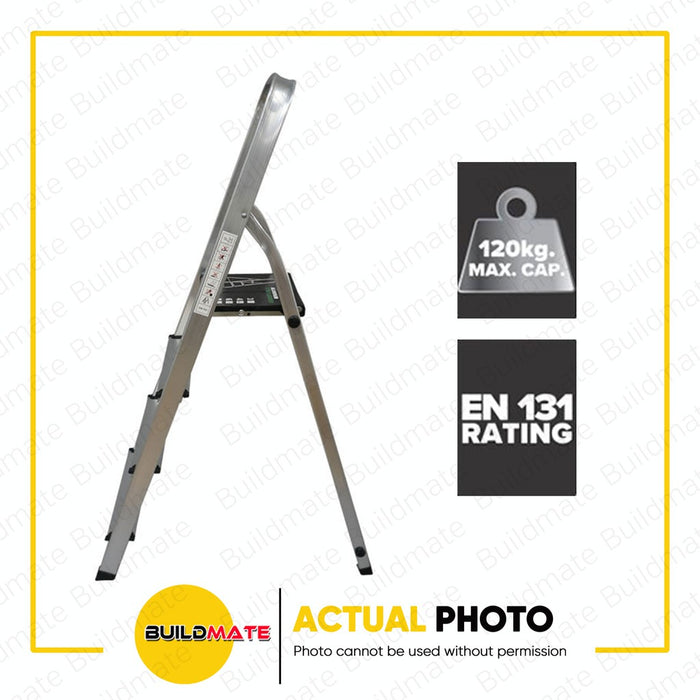 GREENFIELD 4 STEP Aluminum Home Ladder AFC0104C- 06-04-00004 •BUILDMATE•