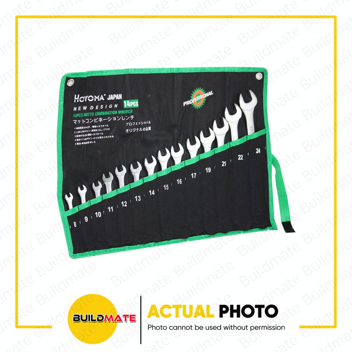 HOYOMA JAPAN Matte Combination Wrench Gear Spanner 4PCS SET High Quality Original •BUILDMATE• HYMHT