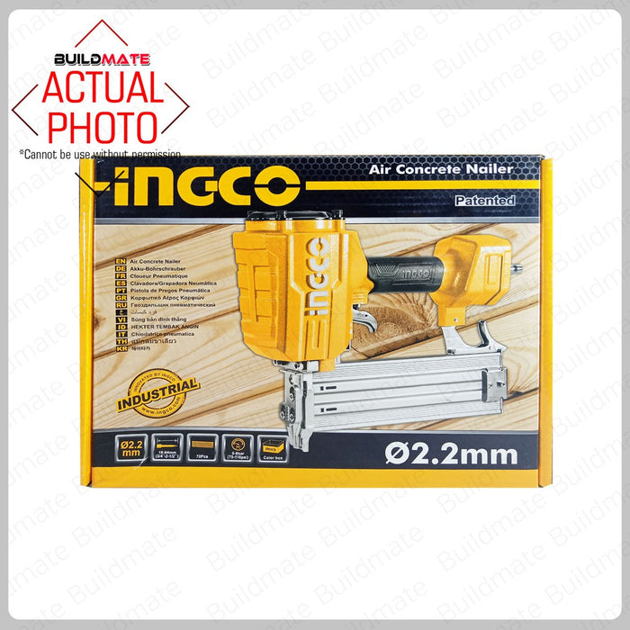 INGCO Air Concrete Nailer ACN18641 +FREE TAPEMEASURE & GLOVES •BUILDMATE• IHT