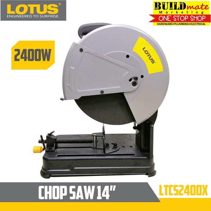 LOTUS Chop Saw Chopsaw Cut Off Machine 14" LTCS2400X/LTCS240X 2400W with Soft Start Heavy Duty •BUILDMATE• LPT