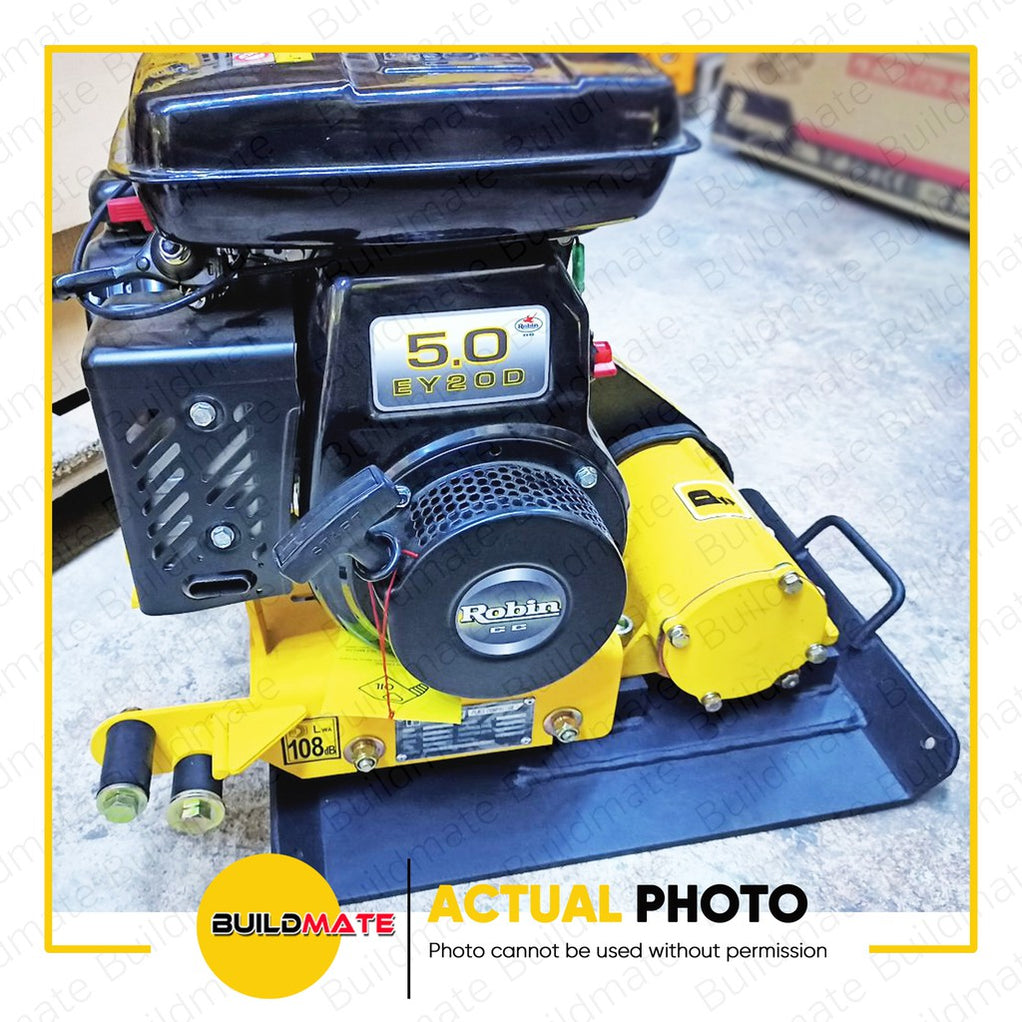 POWERHOUSE 60KG Plate Compactor with Original ROBIN EY20 Gasoline 5HP ...
