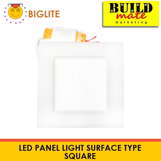 BIGLITE LED Panel Light Surface Type SQUARE DAY LIGHT | WARM WHITE SOLD PER PIECE •BUILDMATE•