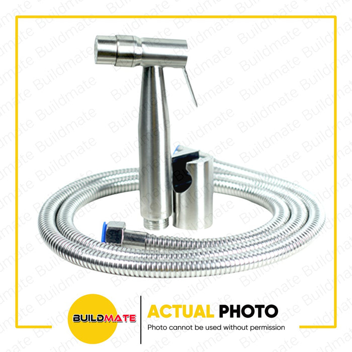 WATERHOUSE by POWERHOUSE Stainless Bidet Sprayer with Brass Adjustable Nozzle with 1.5m Hose PHWH