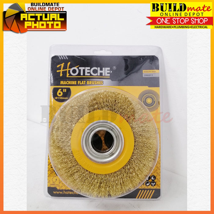 Hoteche Circular Crimped Wire Brush 6" Ø150mm 590311 •BUILDMATE•