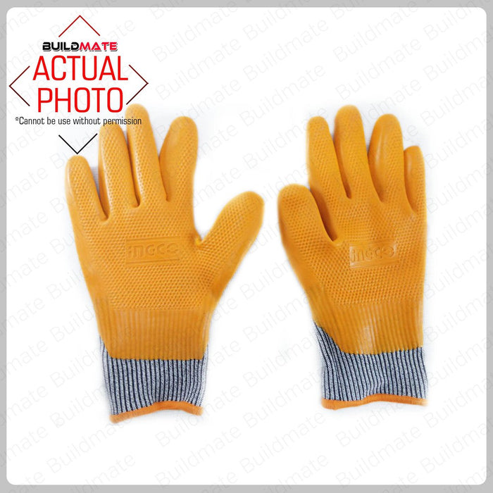 BUILDMATE Ingco Safety Gloves Cut Resistance Abrasion Hand Protection Horticulture HGCG08-XL • IHT