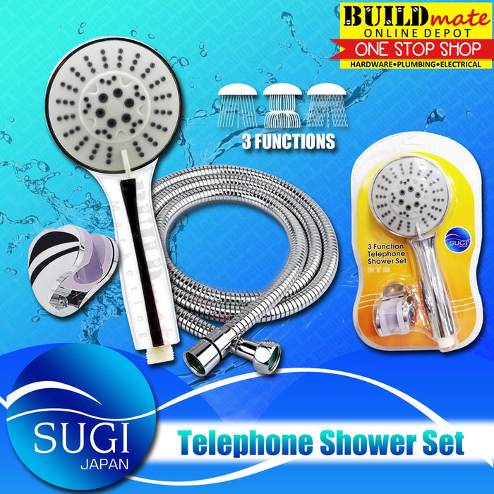SUGI JAPAN 3 Functions Telephone Shower Set •BUILDMATE•