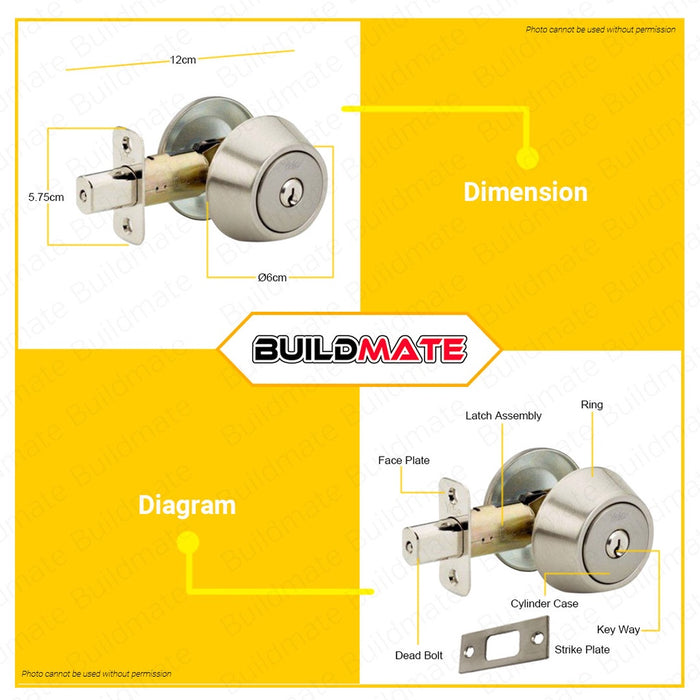 YALE Essential Series Entrance Keyed Alike Key In Knob Door Knob Deadbolt Combo Pack #YM2in1-CA41DKA