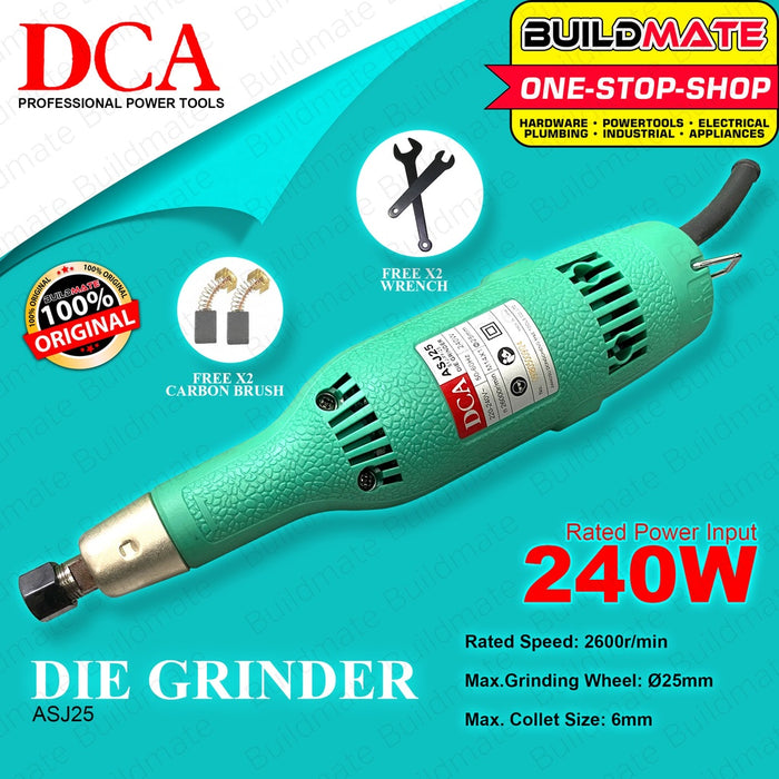 DCA Electric Die Grinder 240W ASJ25 •BUILDMATE•