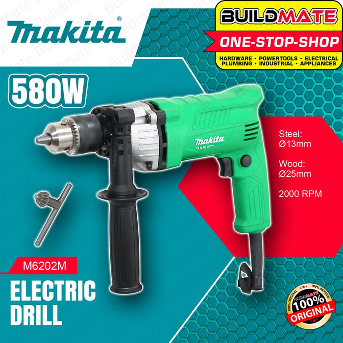 MAKITA High Speed Electric Drill 580W 6.5mm 1/2"  M6202M •100% ORIGINAL / AUTHENTIC •BUILDMATE•