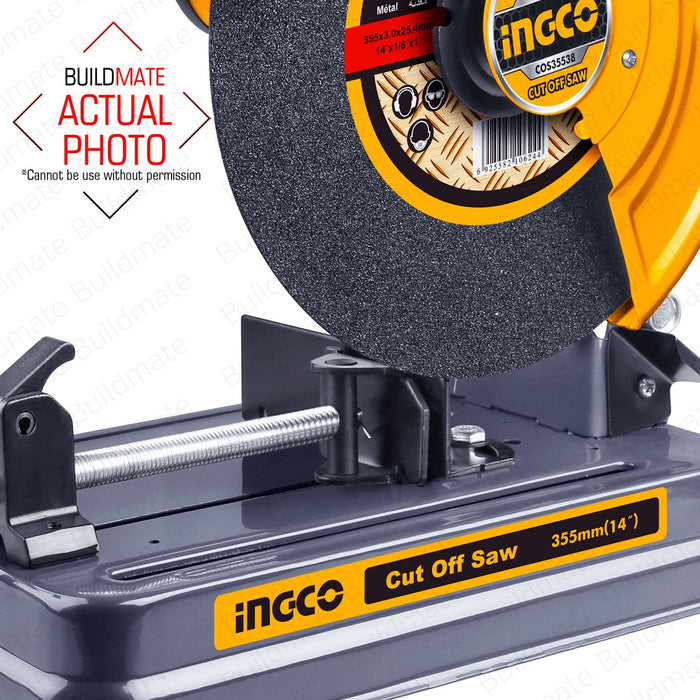 INGCO Original Cut Off Saw Cutting Machine Metal Heavy Duty 2350W COS35538 •BUILDMATE• IPT