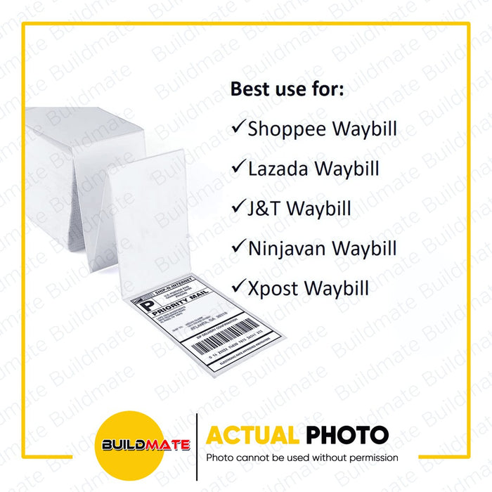 Waybill Sticker Folded 500 Sheets •BUILDMATE•
