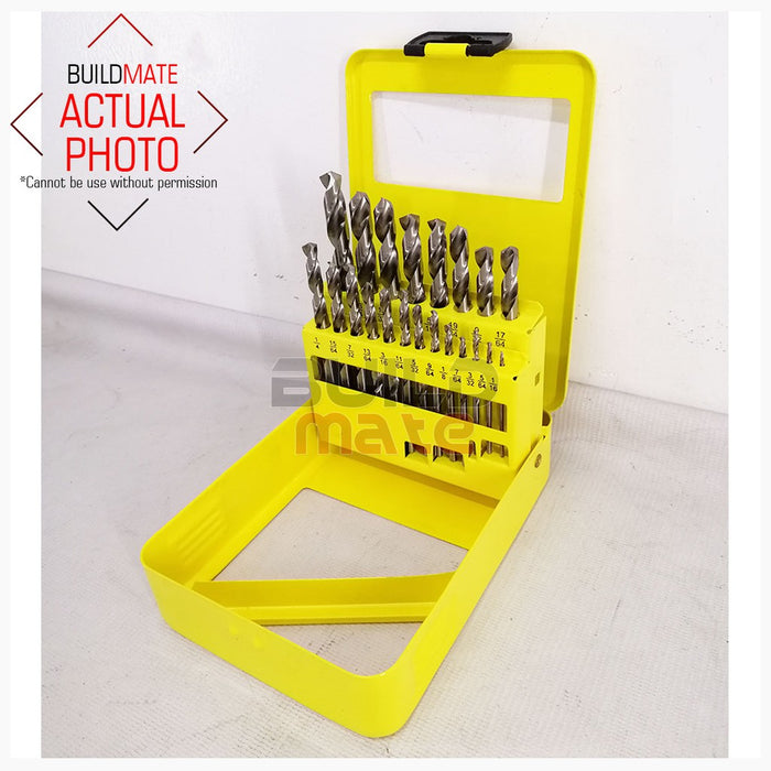 LOTUS HSS-G Drill Bit 21PCS/SET For Wood & Metal LTXT21GDBX •BUILDMATE• LPA