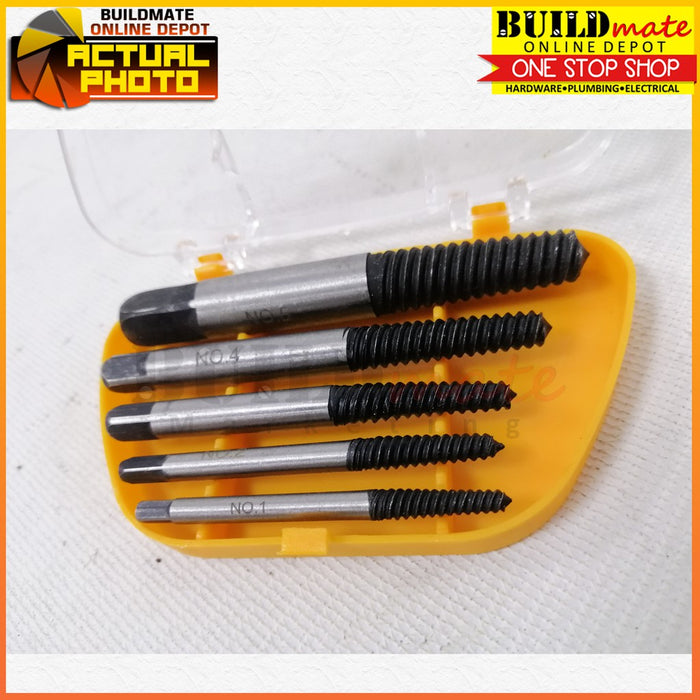 Hoteche Conical Drill Screw Extractor 5PCS/SET 610201 •BUILDMATE•